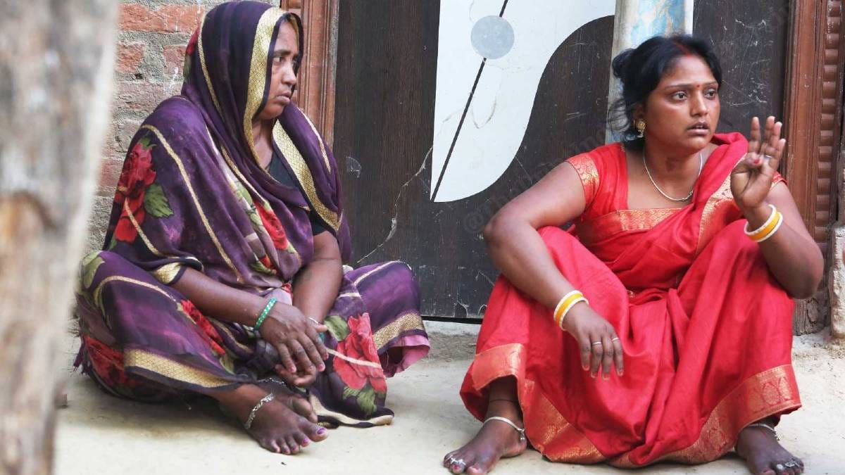 Shivam Passi's mother and sister | Photo: Praveen Jain | ThePrint