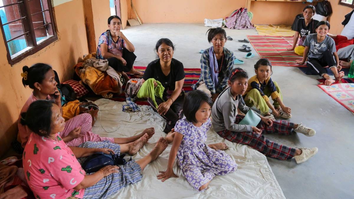 A relief camp in Churachandpur | Photo: Suraj Singh Bisht | ThePrint