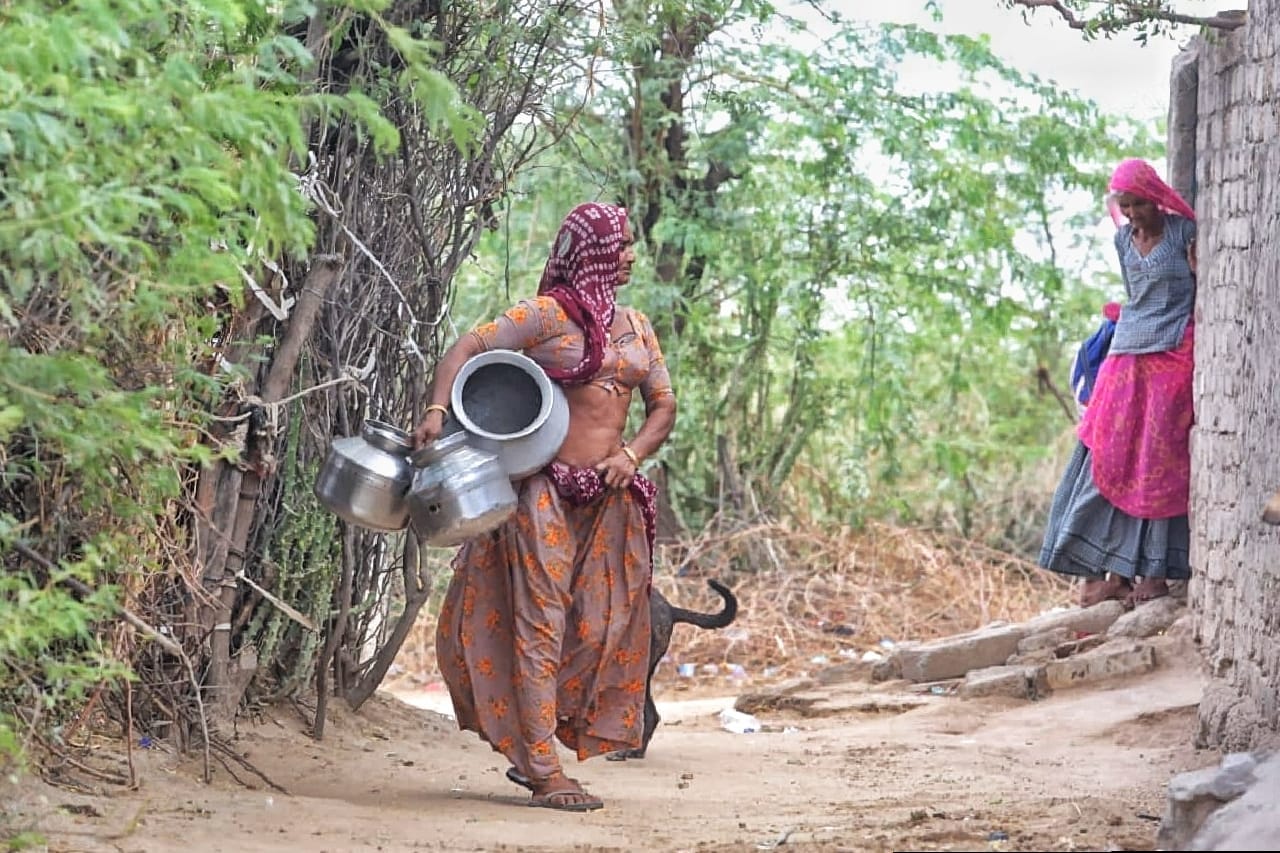 Vadiya suffers from acute water shortage. Women spend hours everyday hunting for water | Photo: Praveen Jain | ThePrint