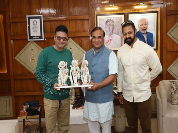 Adipurush: Producer Bhushan Kumar,  actor Devdatta Nage meet Assam CM Himanta Biswa Sarma