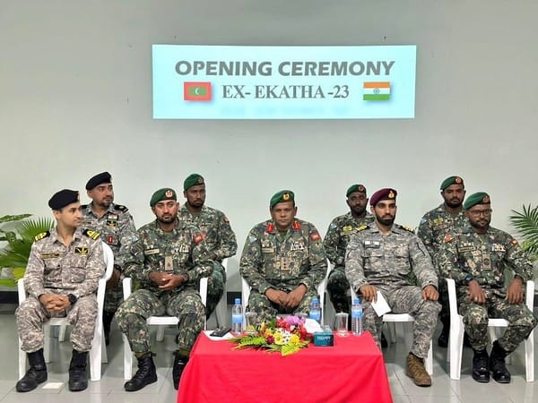 Sixth edition of India-Maldives Exercise 'Ekatha' involving navies underway 