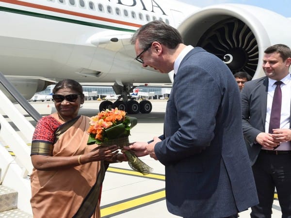 President Murmu arrives in Serbia on 4-day visit