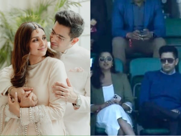 WTC 2023 Final: Parineeti Chopra, Raghav Chadha attend Day-3 of India Vs Australia clash at The Oval