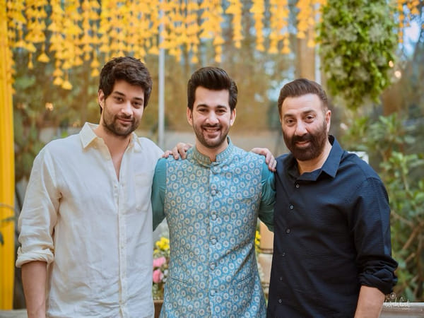 Wedding diaries: Sunny Deol's son Karan shares pic with best men, 