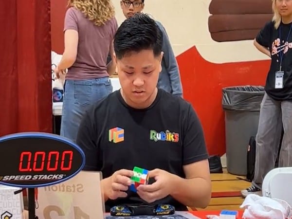 21-year-old breaks Guinness World Record for solving Rubik's cube in 3.13 seconds