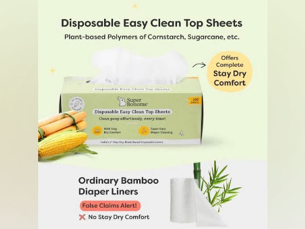 SuperBottoms launches Biodegradable Disposable Diaper Liners; making cloth diapering easier than ever