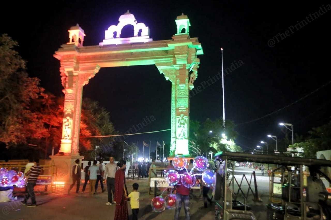 Visitors at Ramgarh Tap Lake, Gorakhpur | Photo: Praveen Jain | ThePrint