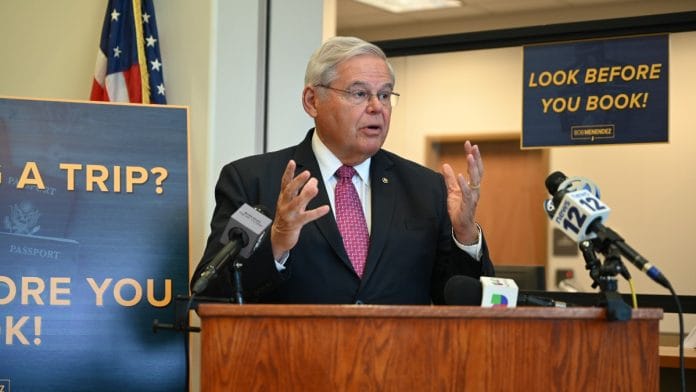 US Senator Bob Menendez | File photo via menendez.senate.gov