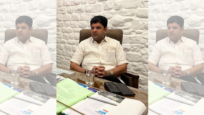Haryana deputy CM Dushyant Chautala | Sushil Manav | ThePrint