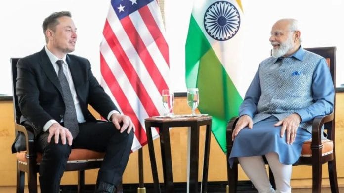 PM Modi meets Elon Musk | Photo by PTI