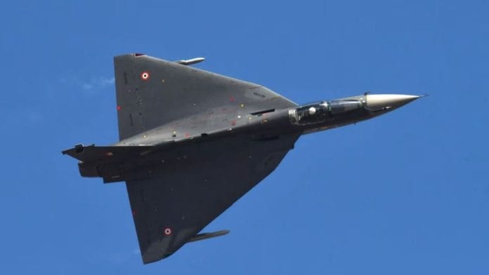 Representational image | Indian Air Force (IAF) LCA Tejas performs an aerobatic display during the Aero India 2023 air show at Yelahanka air base in Bengaluru, India, February 13, 2023. Samuel Rajkumar, Reuters