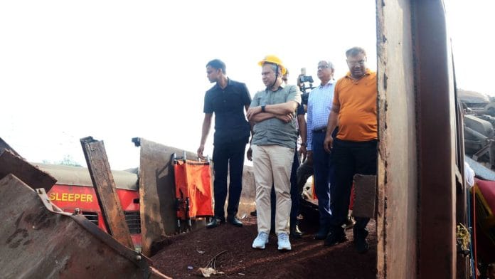 Ashwini Vaishnaw surveys the site of the crash | representational image | ANI