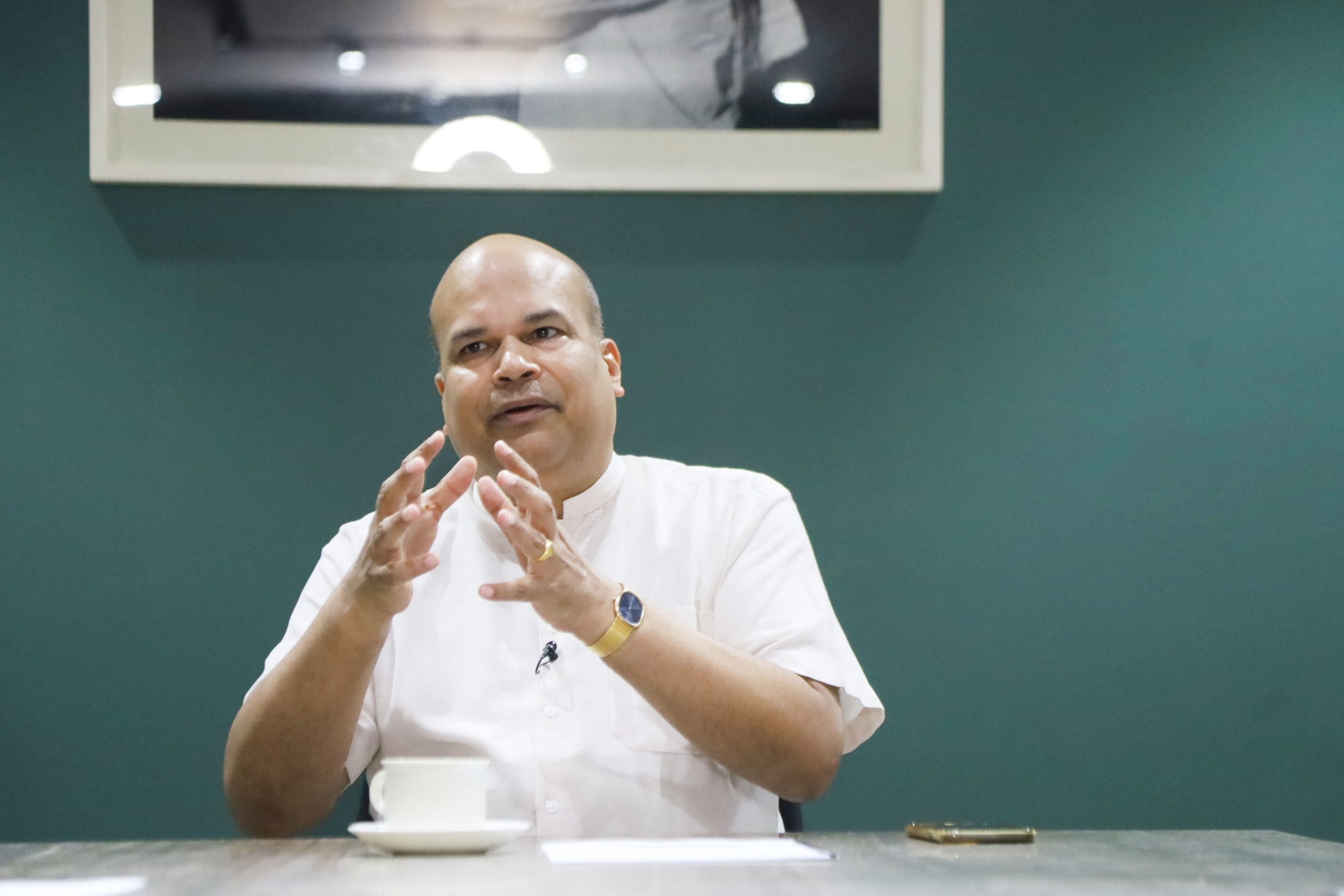 Sri Lankan High Commissioner Milinda Moragoda speaks to ThePrint's journalists | Manisha Mondal | ThePrint