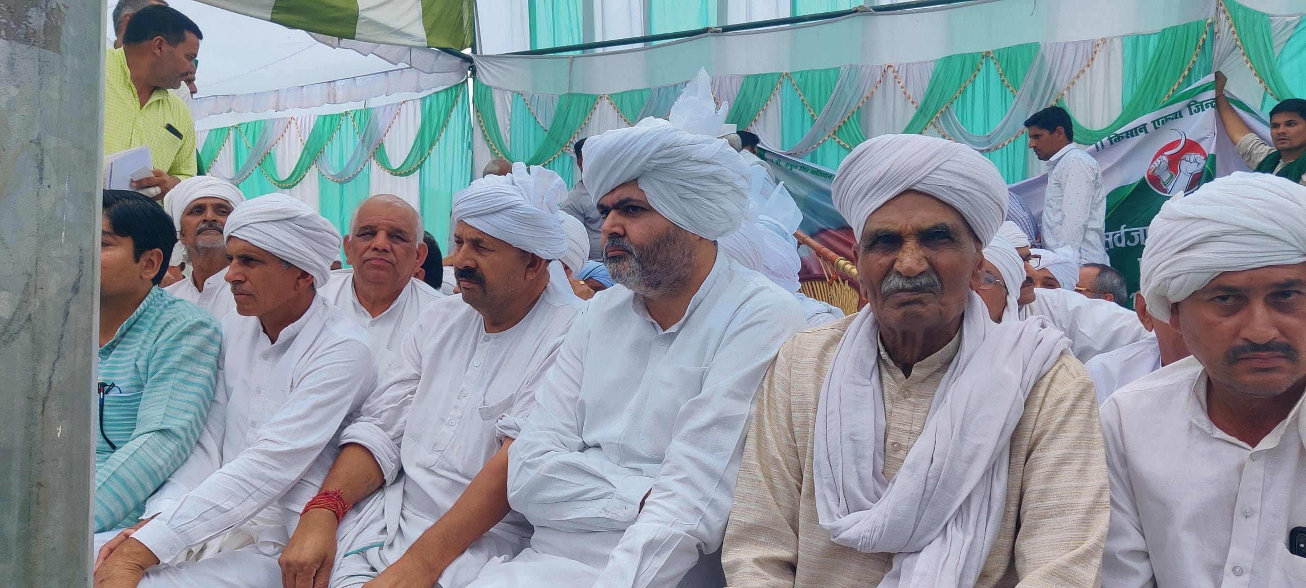 Rakesh Tikait concluded the mahapanchayat with a fiery speech. Spoke to the media later \ Shubhangi Misra, ThePrint