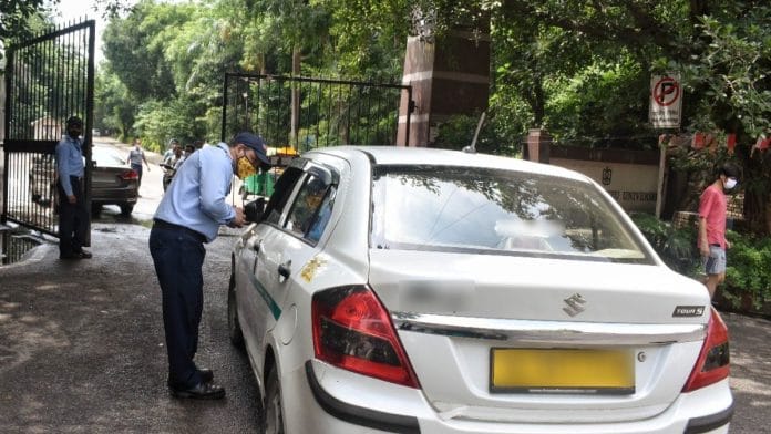Security at entrance of JNU | Representational image | ANI file photo
