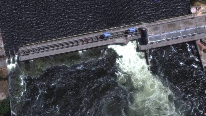 Collapse of the Kakhovka dam | Photo: Reuters