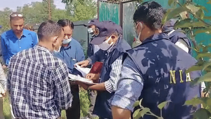 National Investigation Agency (NIA) conducts raids at the villages Kachwari and Baghatpora at Handwara in Kupwara on Monday. | ANI