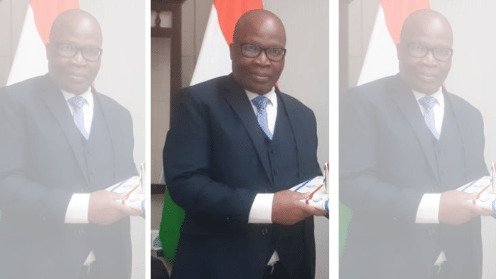 File photo of South African High Commissioner to India, Joel Sibusiso Ndebele | Photo: Twitter/@NCWIndia