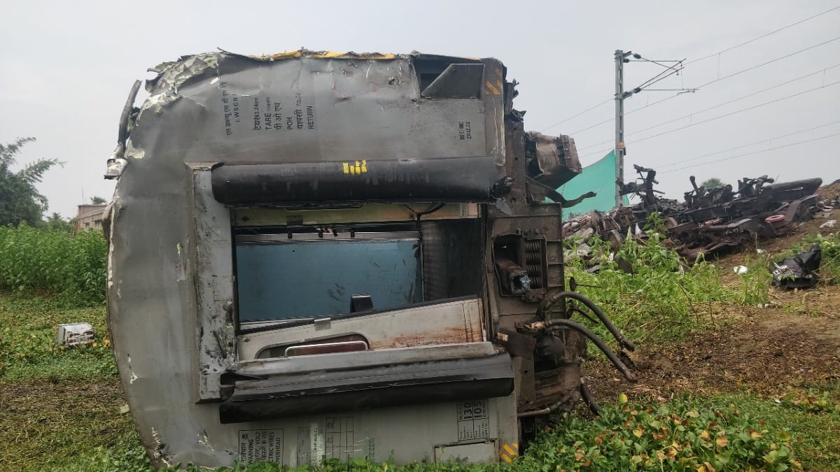 An overturned bogie at accident site | Vandana Menon | ThePrint