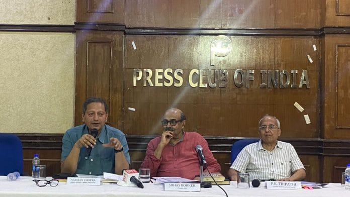 Left to right: Sanjeev Chopra, Suhas Broker and PK Tripathi | Nootan Sharma, ThePrint