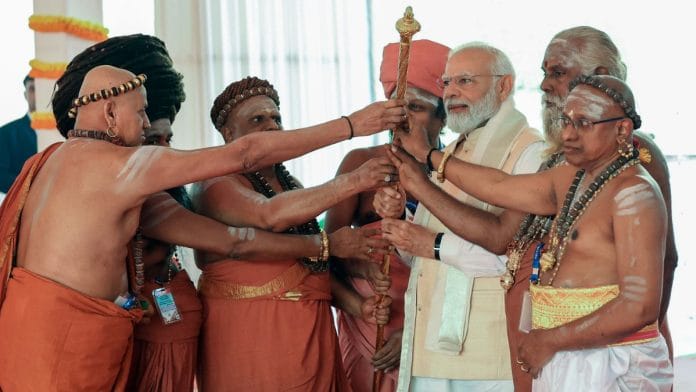 The Sengol celebrations suggest that the government has already focusing more on Hindutva | representational image | ANI