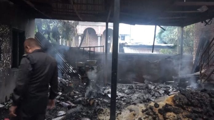 Visuals from MoS Rajkumar Ranjan Singh's house in Manipur's Imphal | ANI Photo