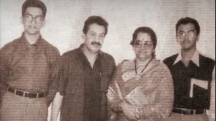 Sukumaran with his family. He is survived by his wife Malikka Sukumaran, Prithviraj and Indrajith. | Youtube @Poffactio