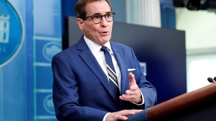 National Security Council (NSC) Coordinator for Strategic Communications John Kirby/File Photo: Reuters