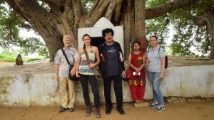 The team of researchers prepare to conduct rituals before collecting samples | Mohana Basu, ThePrint