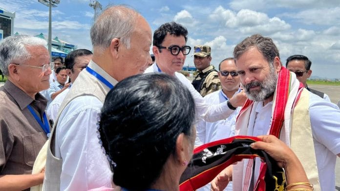 Rahul Gandhi in Manipur | Twitter/@INCIndia