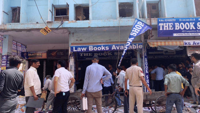 File photo of coaching centre building that caught fire in Mukherjee Nagar | Shania Mathew | ThePrint