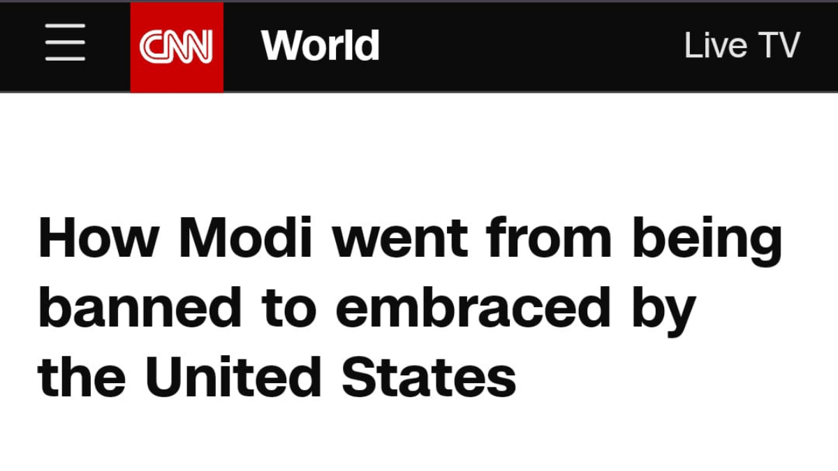 Screenshot of an analysis on Modi's US visit | CNN