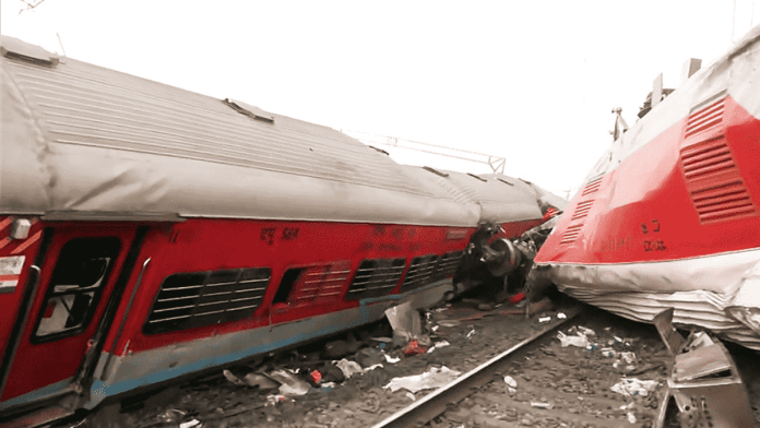 Wreckage of a train after an massive accident in Balasore, Odisha | ANI
