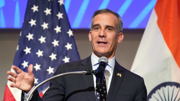 File photo of US ambassador to India Eric Garcetti | ANI