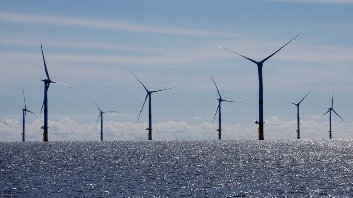 Wind turbines are seen at the Saint-Nazaire offshore wind farm, off the coast of the Guerande peninsula in western France | Reuters