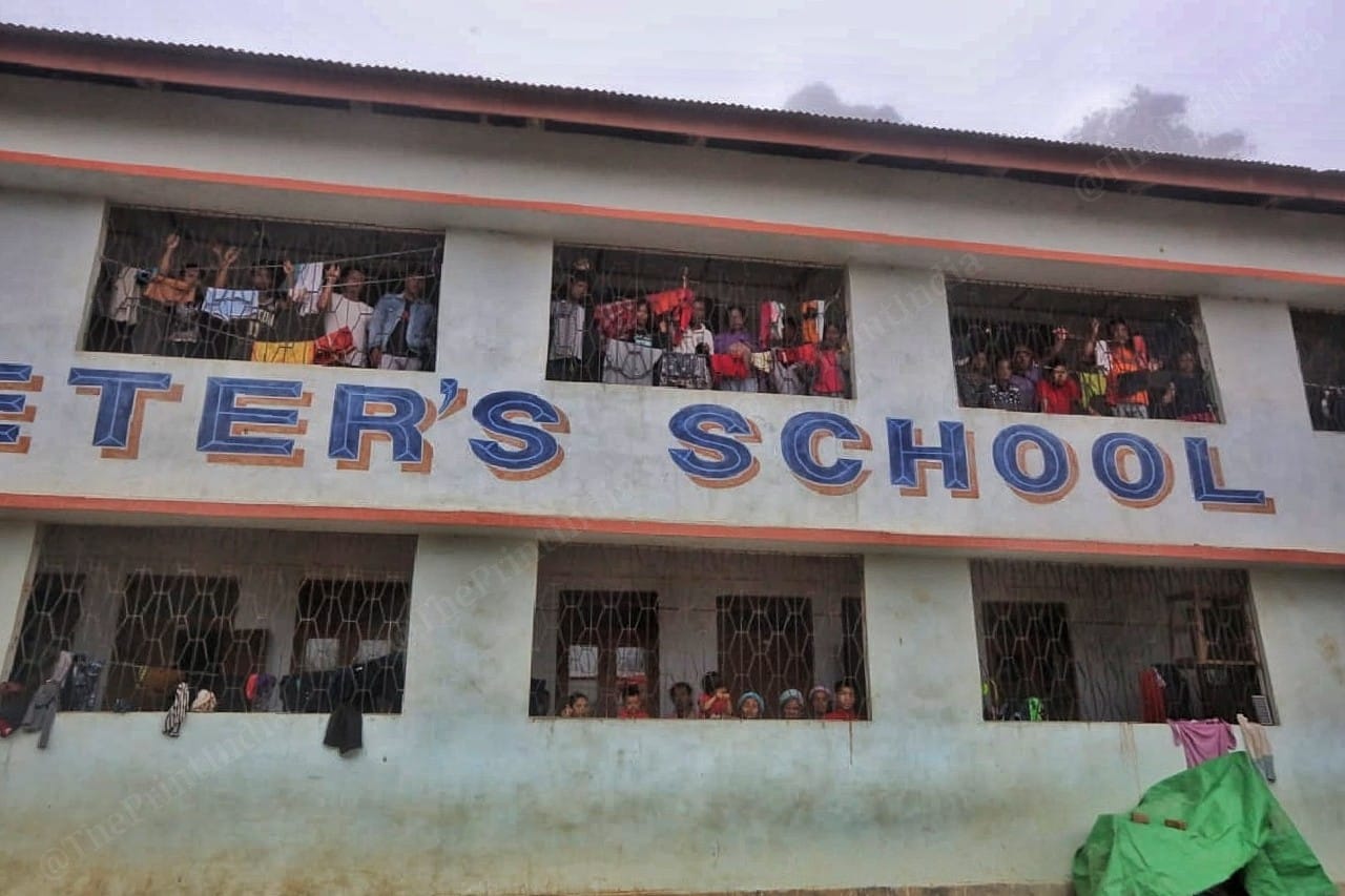 It is still not safe to walk on the roads in Manipur. Most of the Kukis remain indoors. Balcony has become a window to enjoy the outside world Photo: Praveen Jain | ThePrint