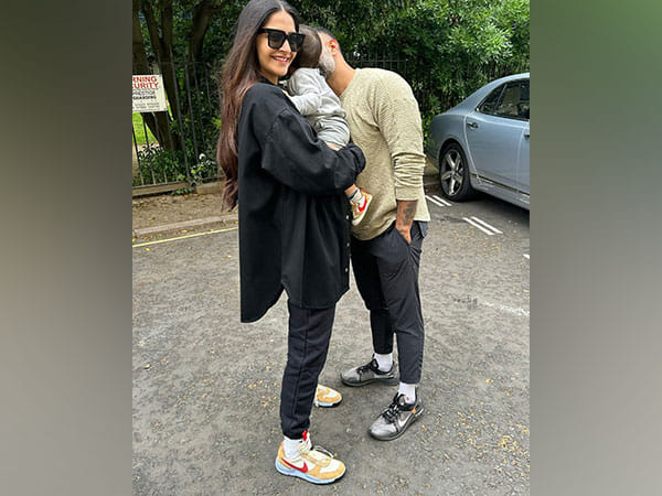 Cuteness Alert! Sonam Kapoor, son Vayu wear matching sneakers 
