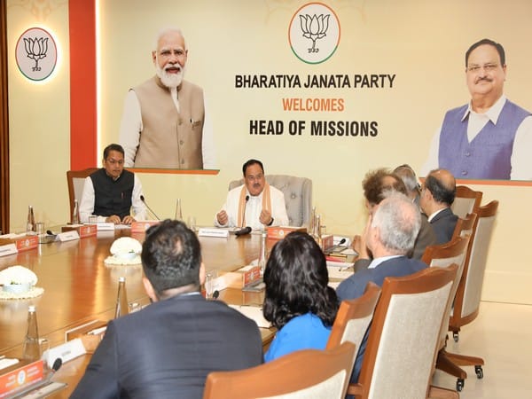 JP Nadda meets diplomatic mission heads as part of 'KNOW BJP' initiative