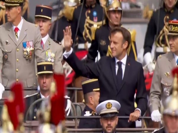 PM Modi, President Macron share warm hug, witness Bastille Day Parade in Paris