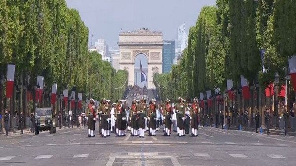 “We honour memory of those who fought with French”: Macron mentions Indian contingent’s participation in Bastille Day parade