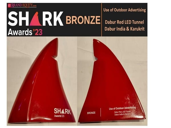 Innovative Durga Puja Outdoor Advertising Campaign wins Accolade at ET Brand Equity Shark Awards 2023
