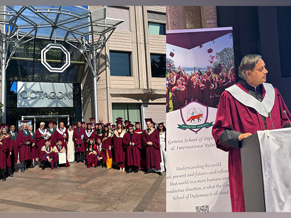 Renowned Author and Politician Dr Shashi Tharoor Honored with Honorary Doctorate at Geneva School of Diplomacy Graduation Ceremony
