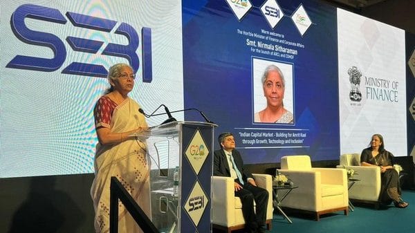 Finance Minister Sitharaman launches ARCL and CDMDF for Corporate Bonds