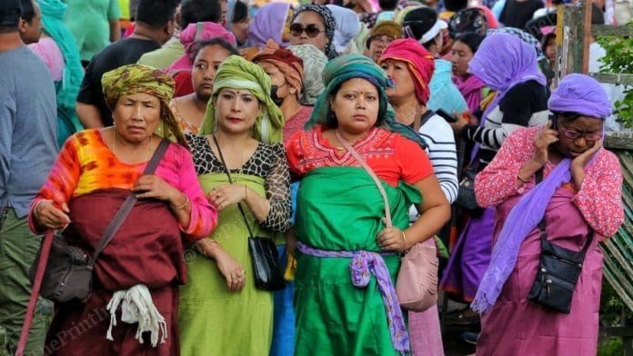 File photo: A group of Meira Paibis on guard | Praveen Jain | ThePrint