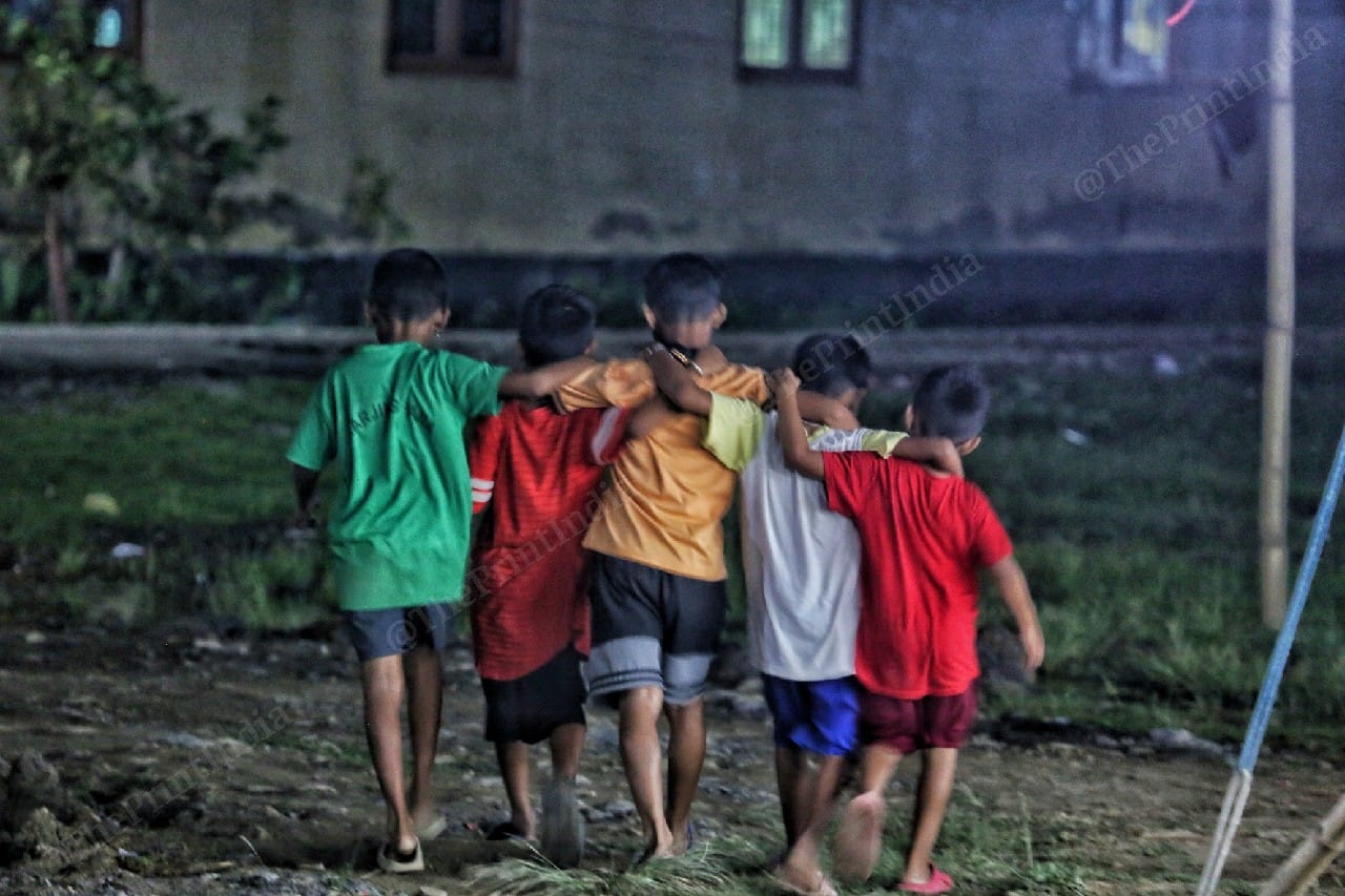 At the camp everyone live together especially kids | Photo: Praveen Jain | ThePrint