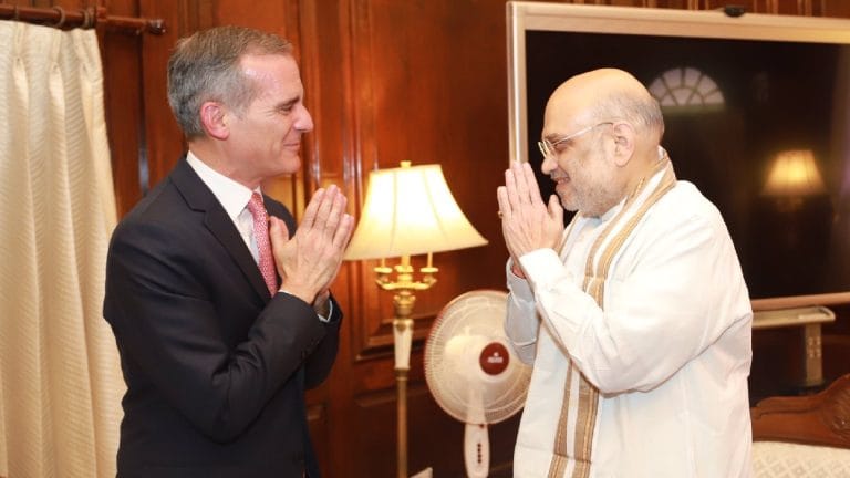 Amit Shah holds talks with US Ambassador Garcetti, in rare one-on-one with a western envoy