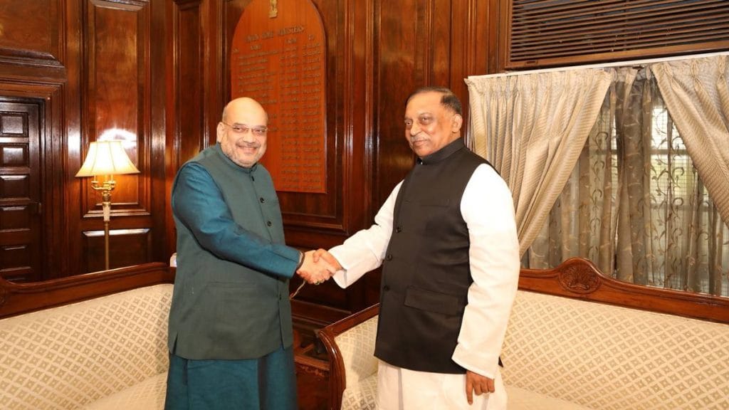 Asaduzzaman Khan with Amit Sha