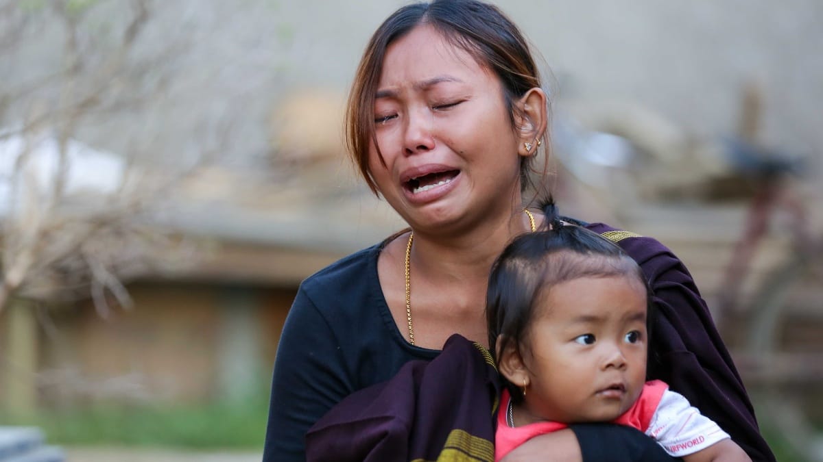 Bibi Ningongbam, wife of Ningombam Tomba Singh who has been arrested by police from Pechi village | Suraj Singh Bisht | ThePrint