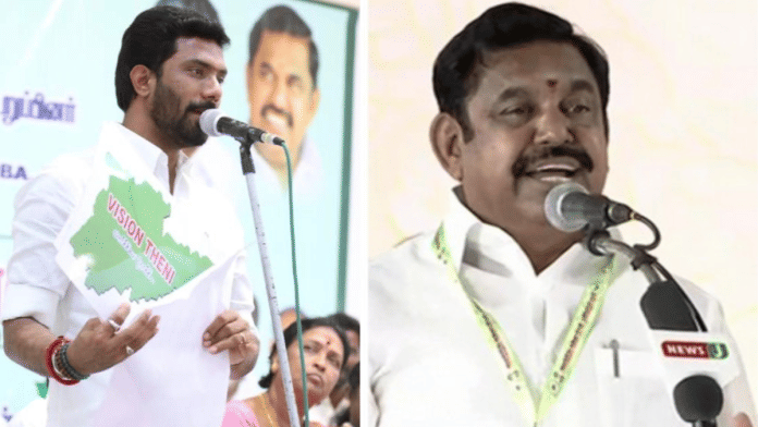 File photos of P. Ravindhranath and Edappadi K. Palaniswami | Photos: Twitter/ ANI