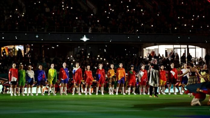 General view during the opening ceremony before the match in Auckland, New Zealand | Reuters